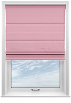Faux Suede, Pastel Pink - Twist&Fit Roman Blind